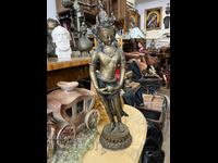 Figurină din bronz patinat a lui - Avalokiteshvara. #5998