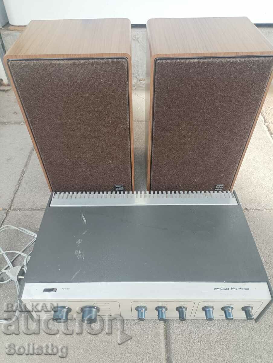 Professional speakers with GRUNDIG amplifier, SUPER HIFI Box 550