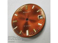 Original Soviet Dial Flight 17 Stone Poljot USSR