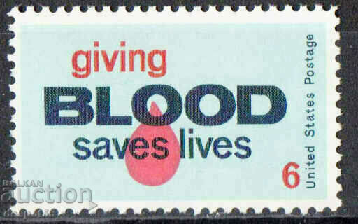 1971. USA. Blood donors.