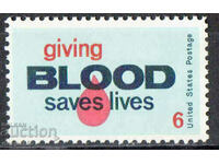 1971. USA. Blood donors.