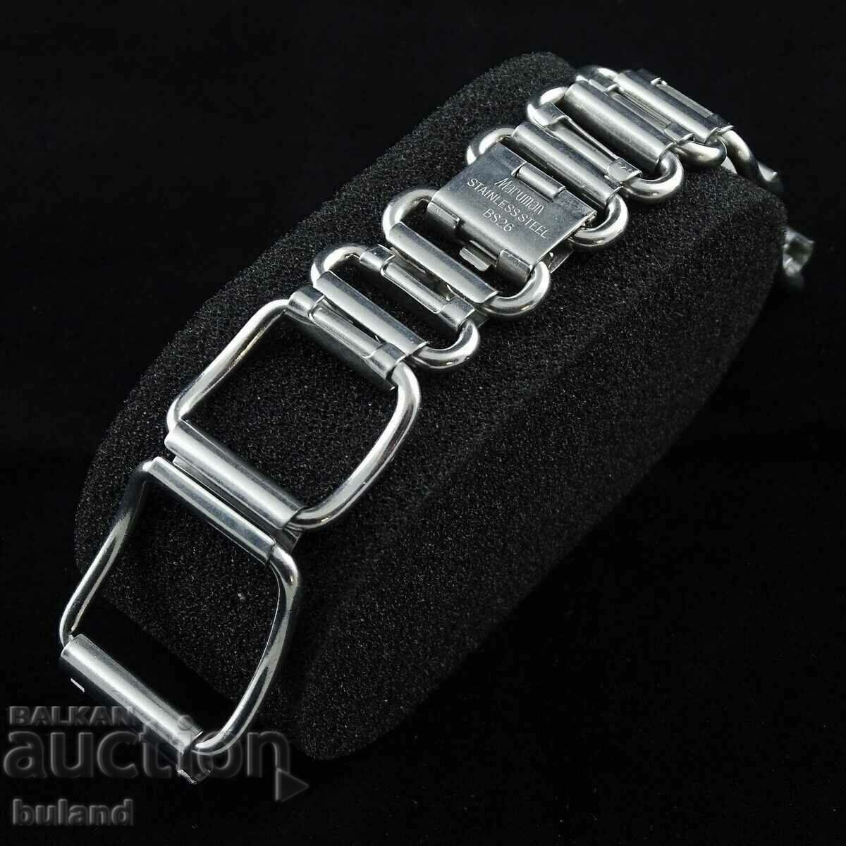 Old Steel Chain for Men's Watch 18.0 mm. - 5 Old Steel Chain for Men's Watch 18.0 mm. - 5