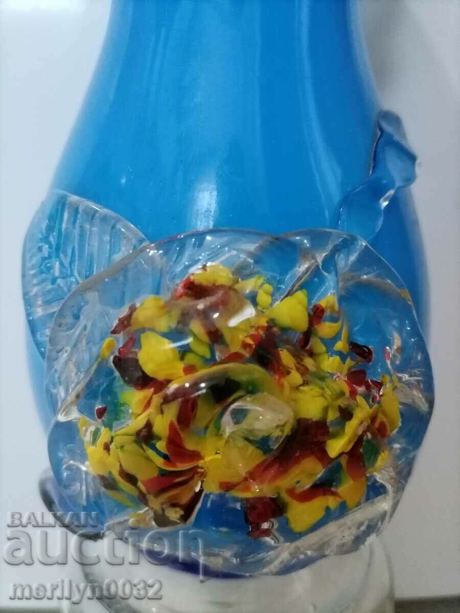 Murano glass vase with cape opening 24 cm high - 7 Murano glass vase with cape opening 24 cm high - 7