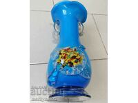 Murano glass vase with cape opening 24 cm high