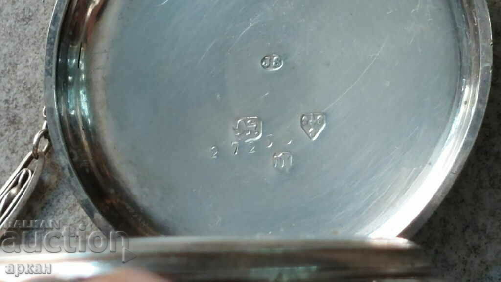 Сребърен часовник -хронограф -Швейцария -XIX век -работещ - 6 Сребърен часовник -хронограф -Швейцария -XIX век -работещ - 6