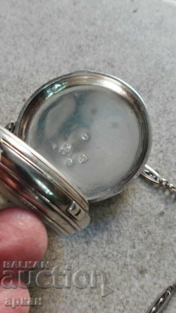 Сребърен часовник -хронограф -Швейцария -XIX век -работещ - 7 Сребърен часовник -хронограф -Швейцария -XIX век -работещ - 7