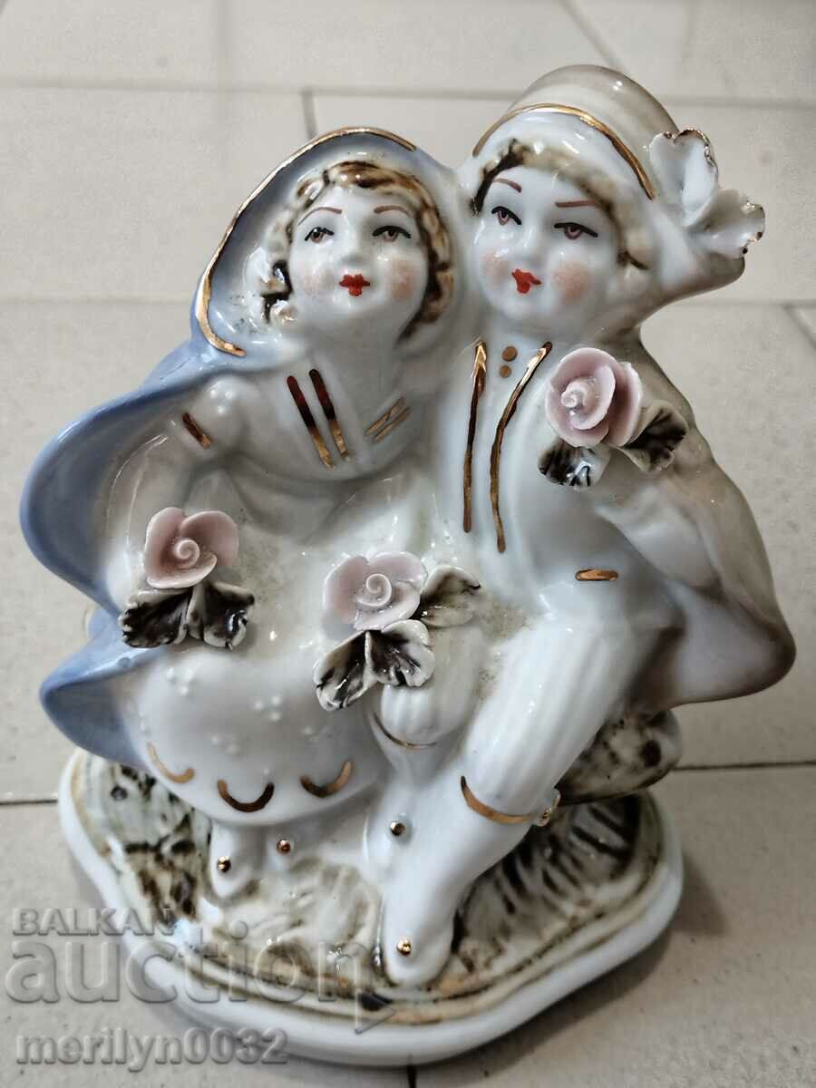 German porcelain Dresden figure plastic statuette