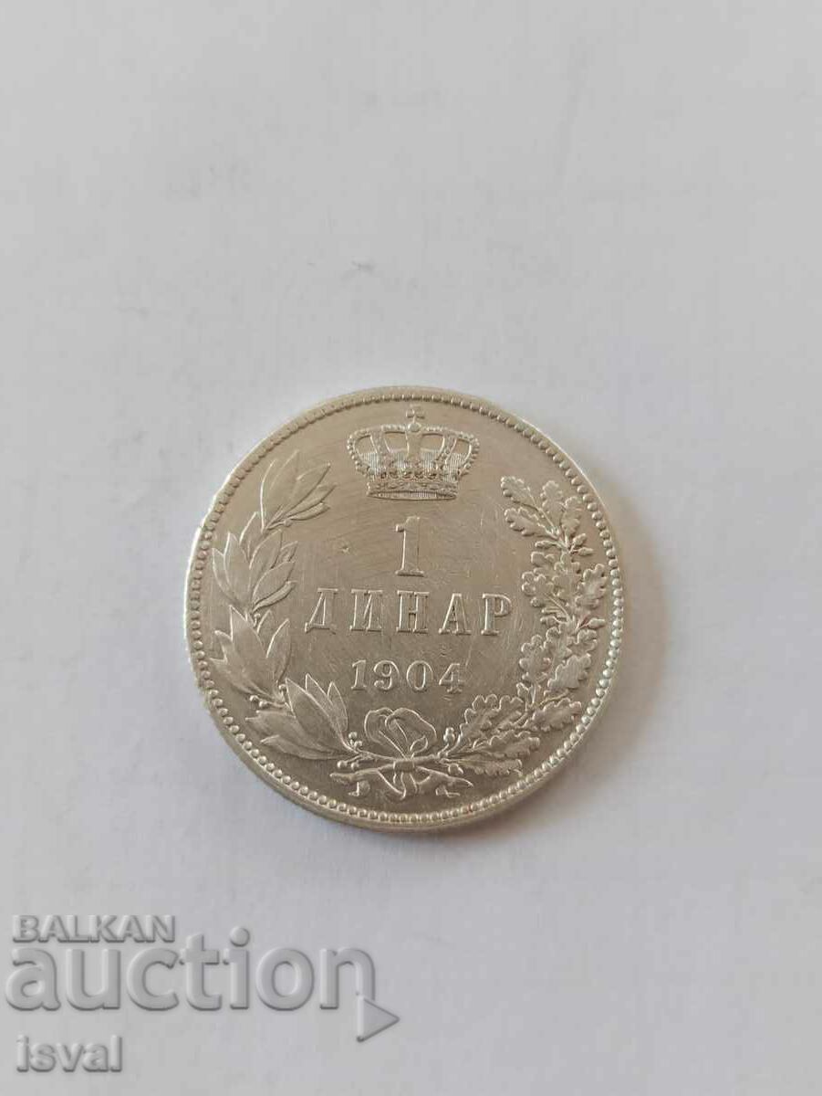 1 Dinar - Serbia - 1904