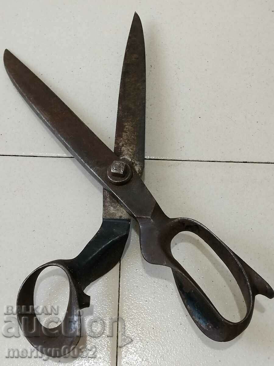 Old tailor's German scissors old scissors