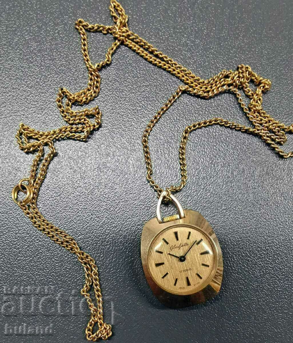 Glashutte Medallion Women's Watch Gilded Plating with price 49.90 BGN | € 25.51 Glashutte Medallion Women's Watch Gilded Plating with price 49.90 BGN | € 25.51