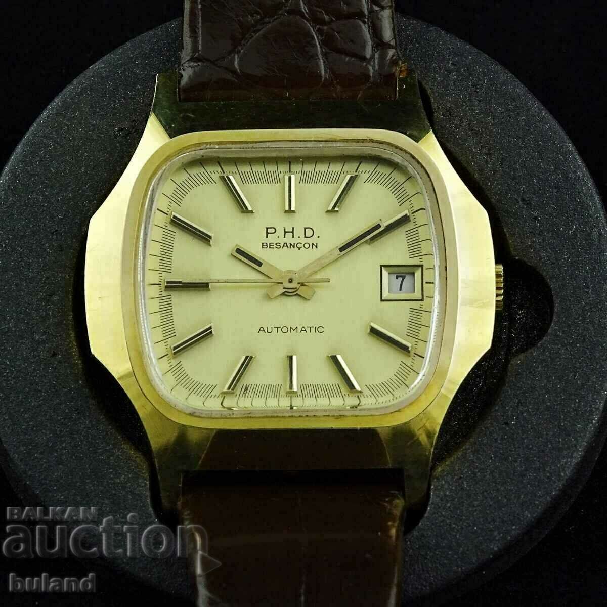 Old Men's Watch P.H.D. Besancon Automatic Automatic