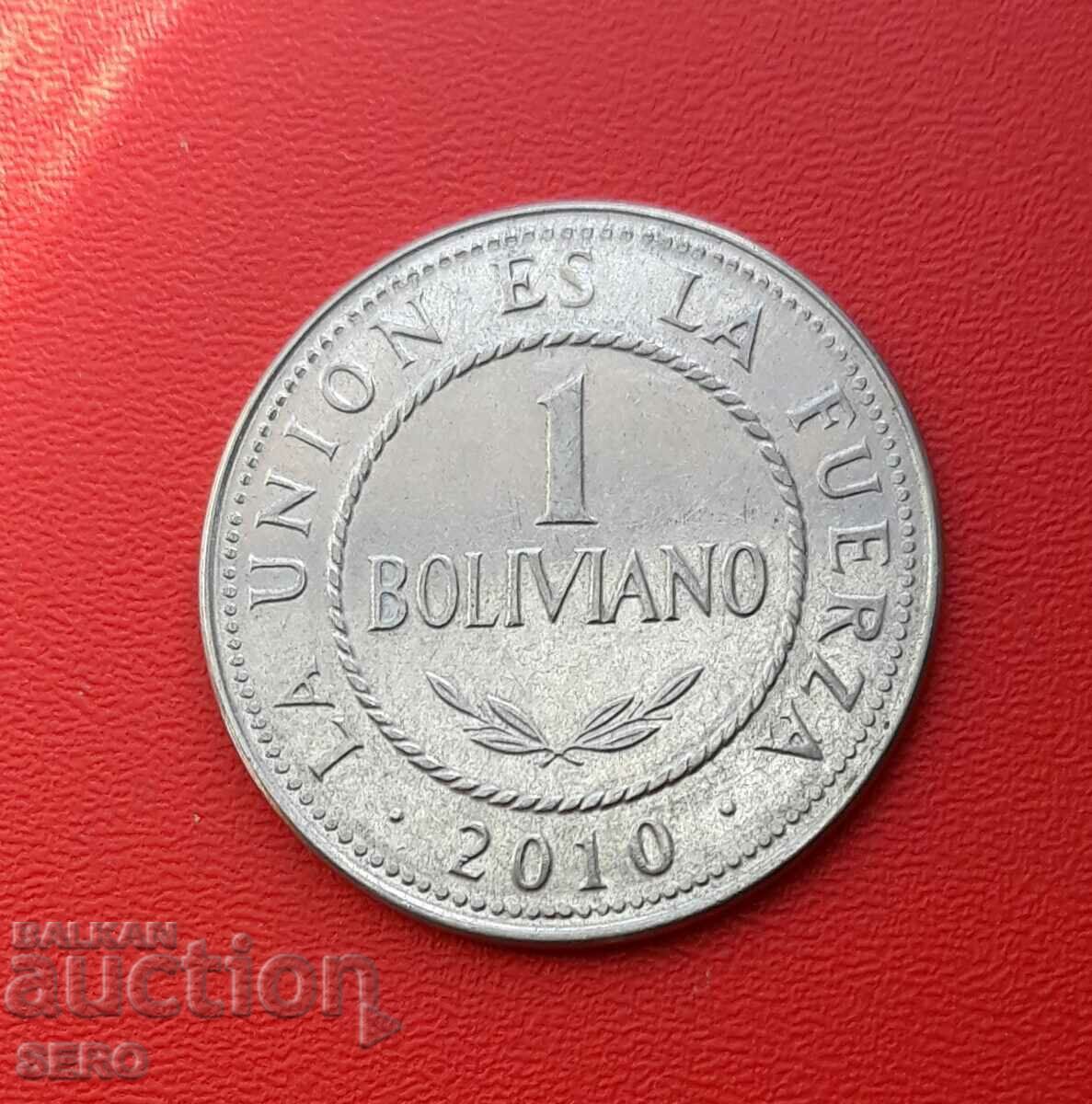 Bolivia-1 boliviano 2010-ext