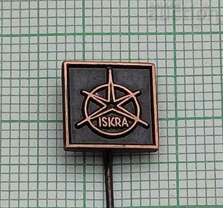 ISKRA SLOVENIA COMPANIE ELECTRICITATE LOGO BADGE