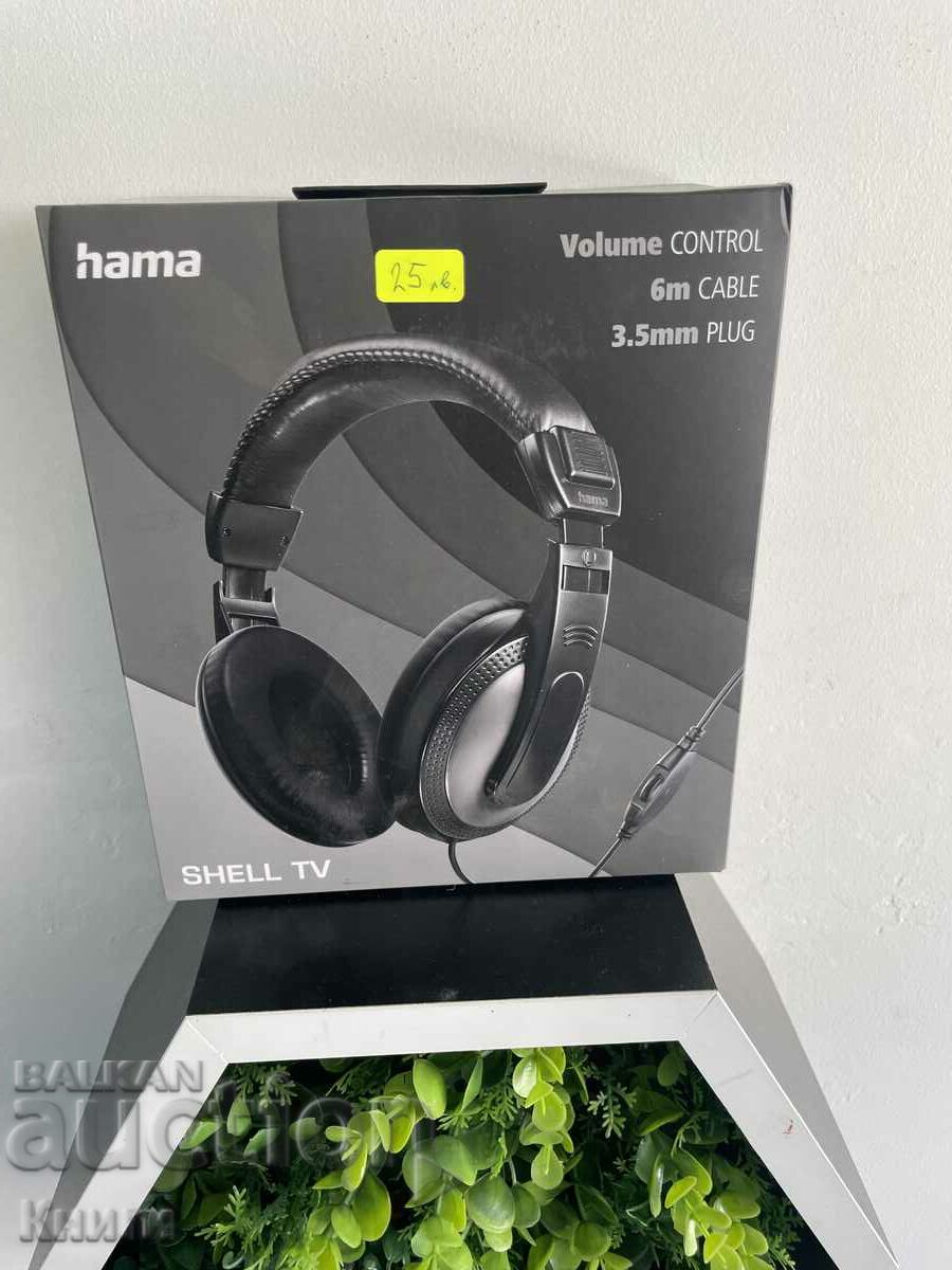 Hama Shell-TV headphones - new