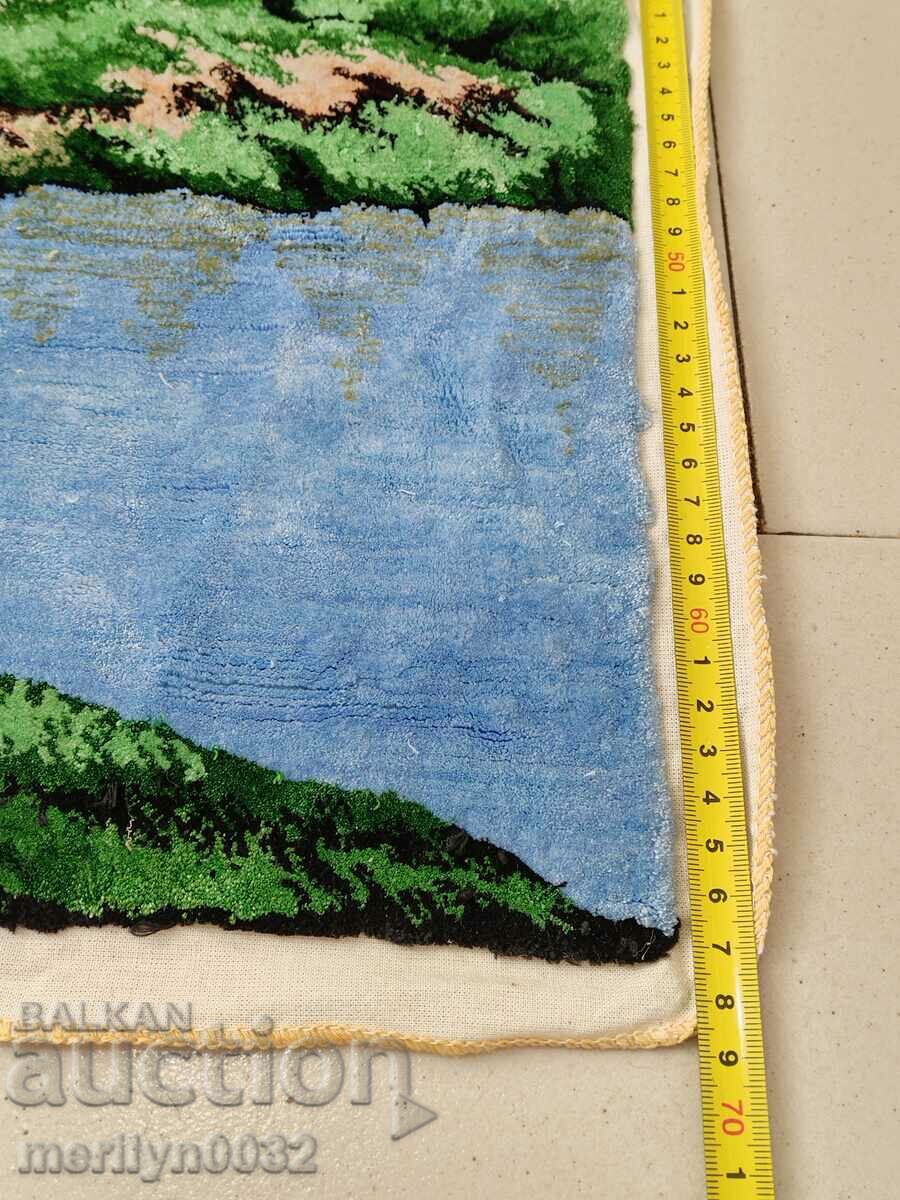 Delivery of Old plush wall carpet, rug, panel, carpet picture Delivery of Old plush wall carpet, rug, panel, carpet picture