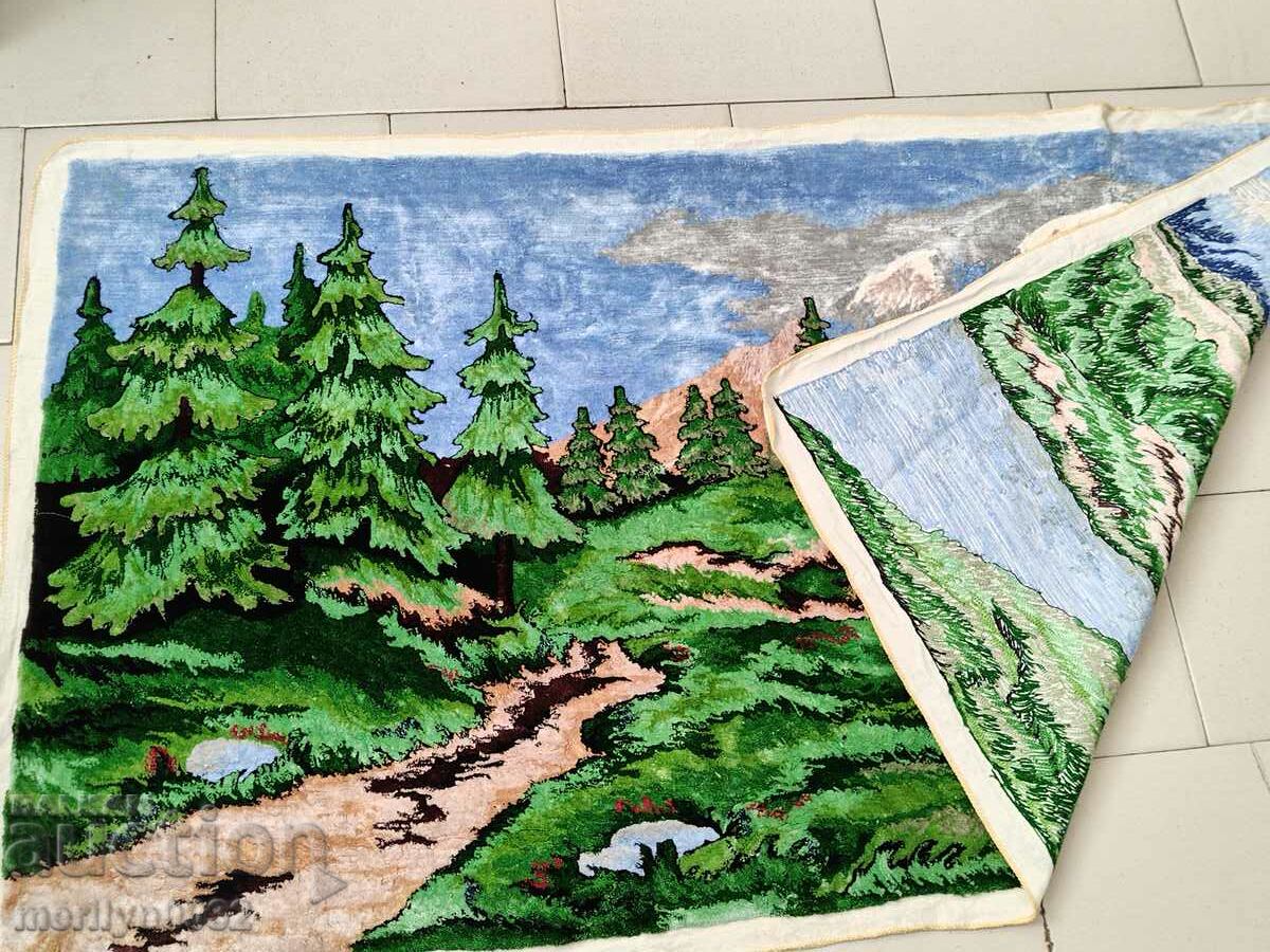 Old plush wall carpet, rug, panel, carpet picture - 5 Old plush wall carpet, rug, panel, carpet picture - 5