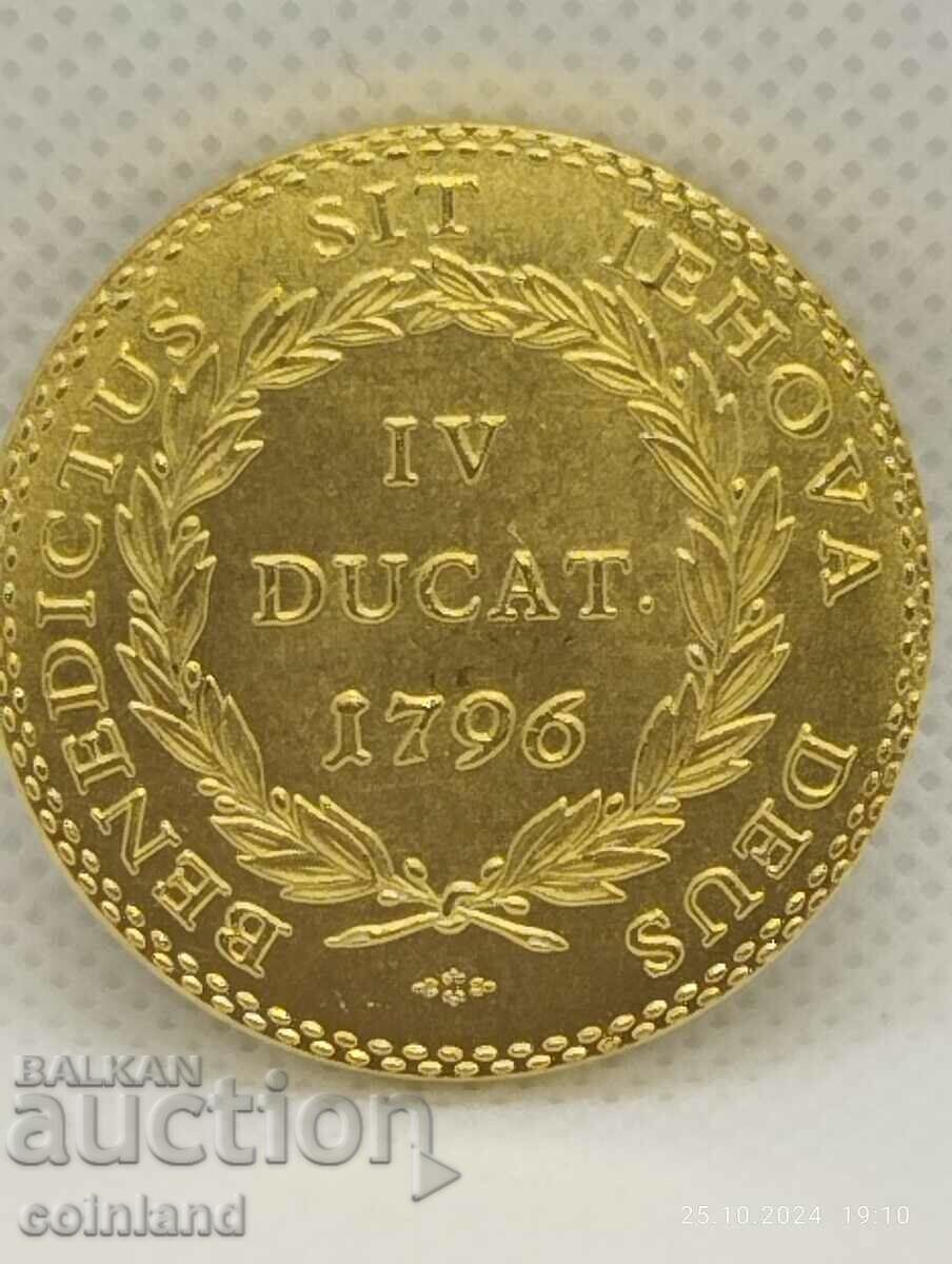 4 дуката 1796г-РЕПЛИКА РЕПРОДУКЦИЯ