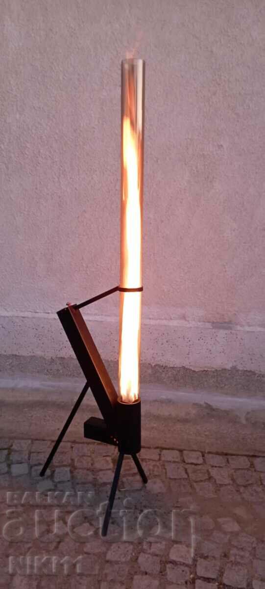 Παράδοση Σόμπα πυραύλων pellet με ανοιχτή φωτιά σε γυάλινο σωλήνα Παράδοση Σόμπα πυραύλων pellet με ανοιχτή φωτιά σε γυάλινο σωλήνα