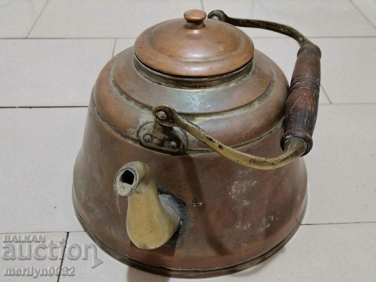 Old copper teapot copper household vessel - 6 Old copper teapot copper household vessel - 6