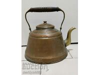 Old copper teapot copper household vessel