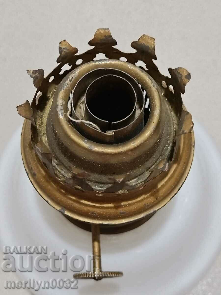 Стара австрийска газена лампа, фенер - 5