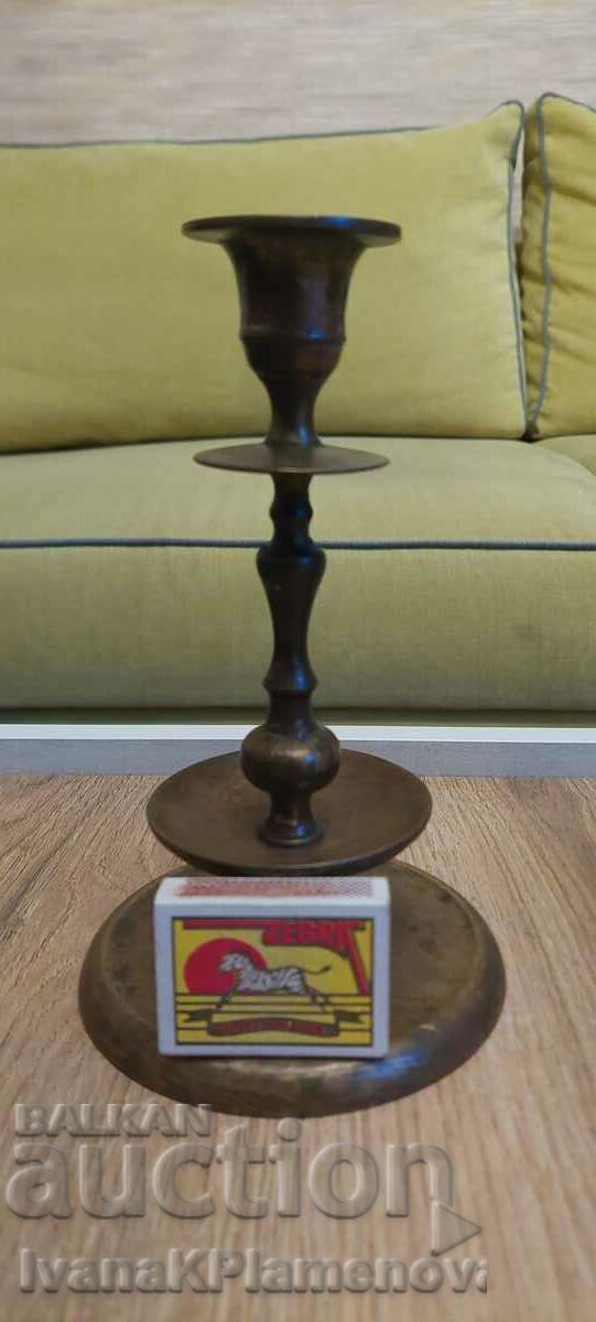 Candlesticks brass two pieces for collectors - 6