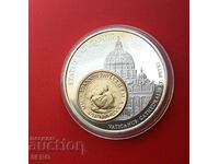 Vatican - very beautiful medal with coin 50 lire 2000