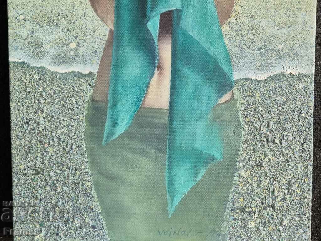 Delivery of Dimitar Voinov - blue Bryag Author's technique Oil paints Delivery of Dimitar Voinov - blue Bryag Author's technique Oil paints