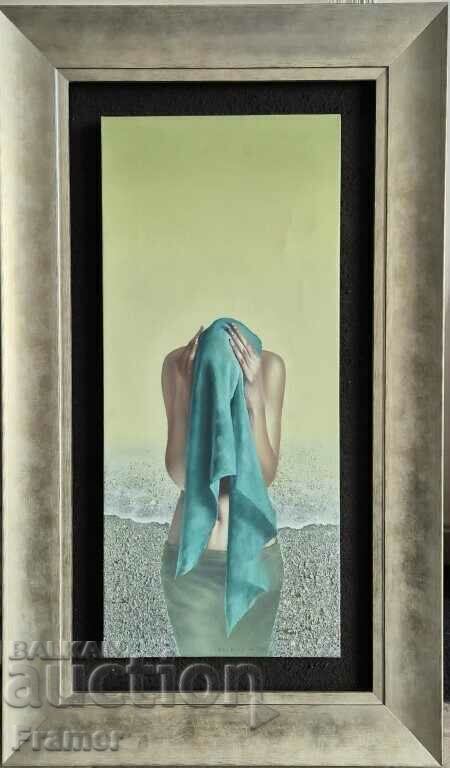 Dimitar Voinov - blue Bryag Author's technique Oil paints Dimitar Voinov - blue Bryag Author's technique Oil paints