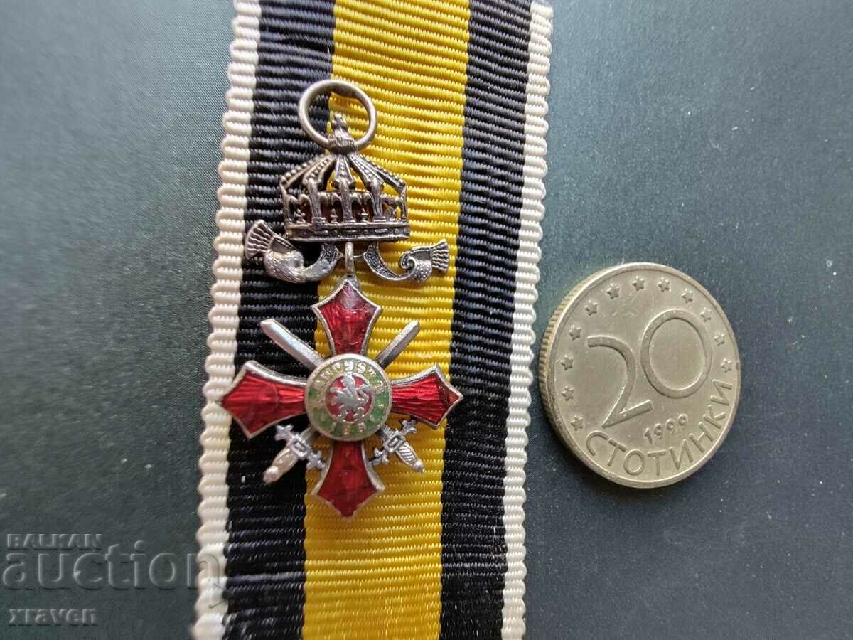 rare miniature Order of Military Merit 5 st with crown