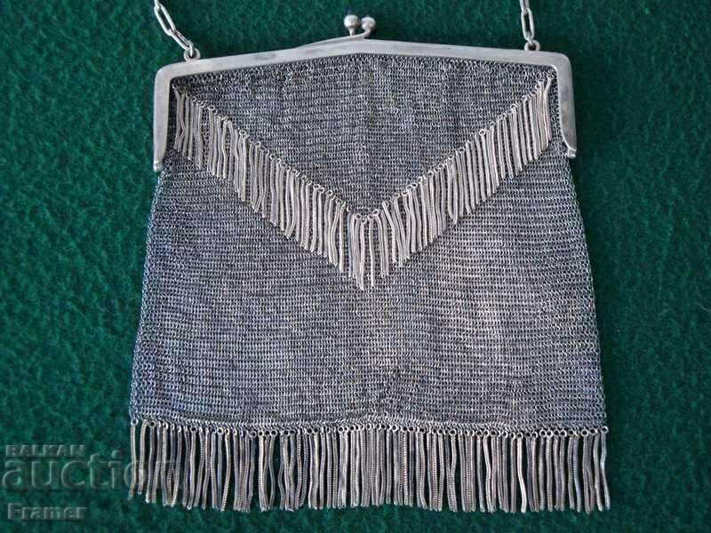 Licitație Geanta unică de argint anii 1900 Super elegant elegant 268 gr.