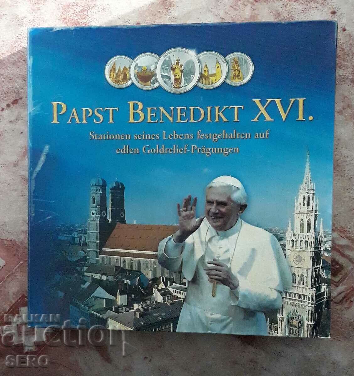 Vatican SET 2006 din 5 medalii frumoase ale Papei Benedict al XVI-lea