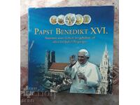 Ватикана СЕТ 2006 от 5 красиви медала на папа Бенедикт XVI