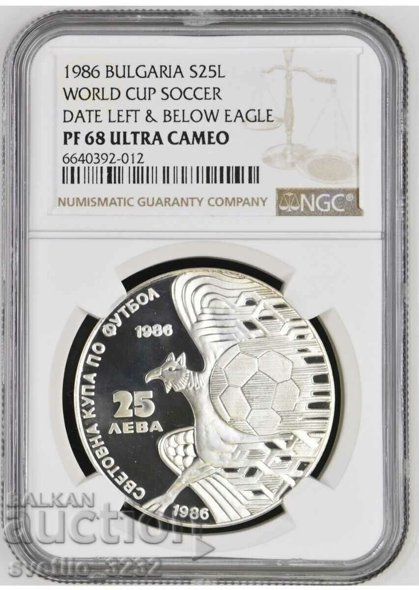 BGN 25 1986 Griffin PF 68 ULTRA CAMEO NGC