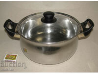 Pot 26 cm stainless Happy Haus plastic. handles preserved