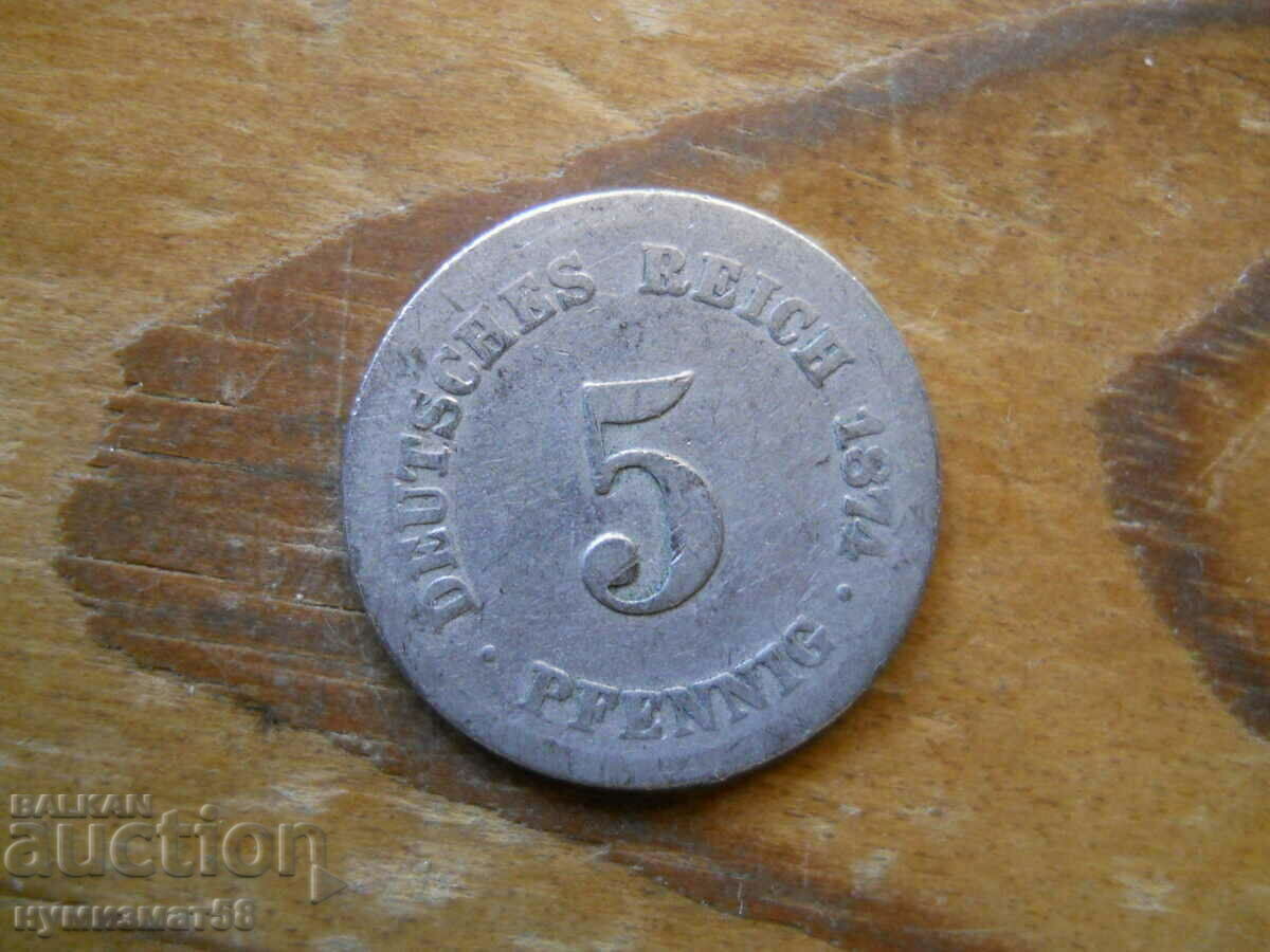 5 Pfennig 1874 - Germany ( F )