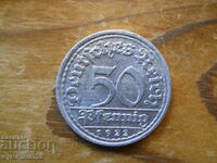 50 Pfennig 1922 - Germany ( F )