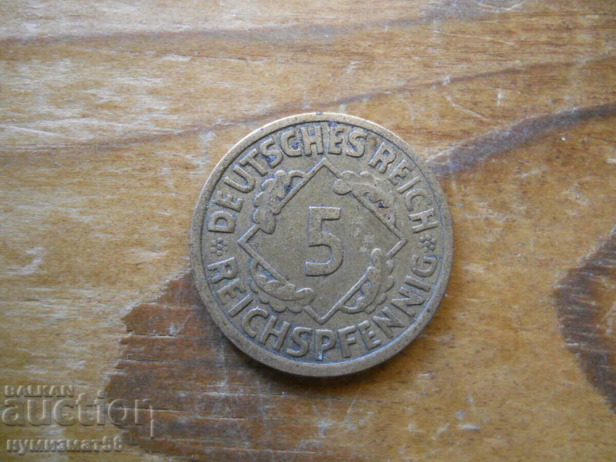 5 Pfennig 1925 - Germania (A)