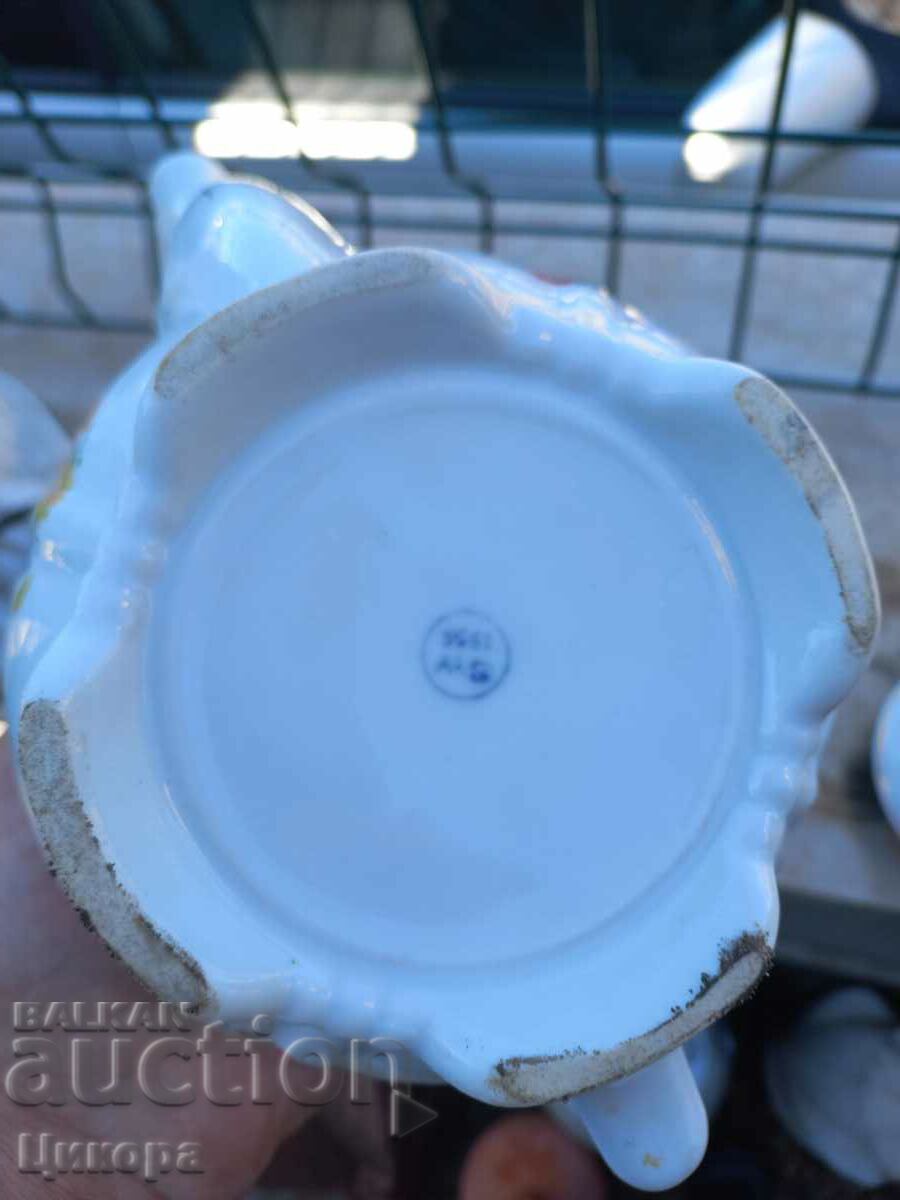 OLD BULGARIAN PORCELAIN KETTLE - 7