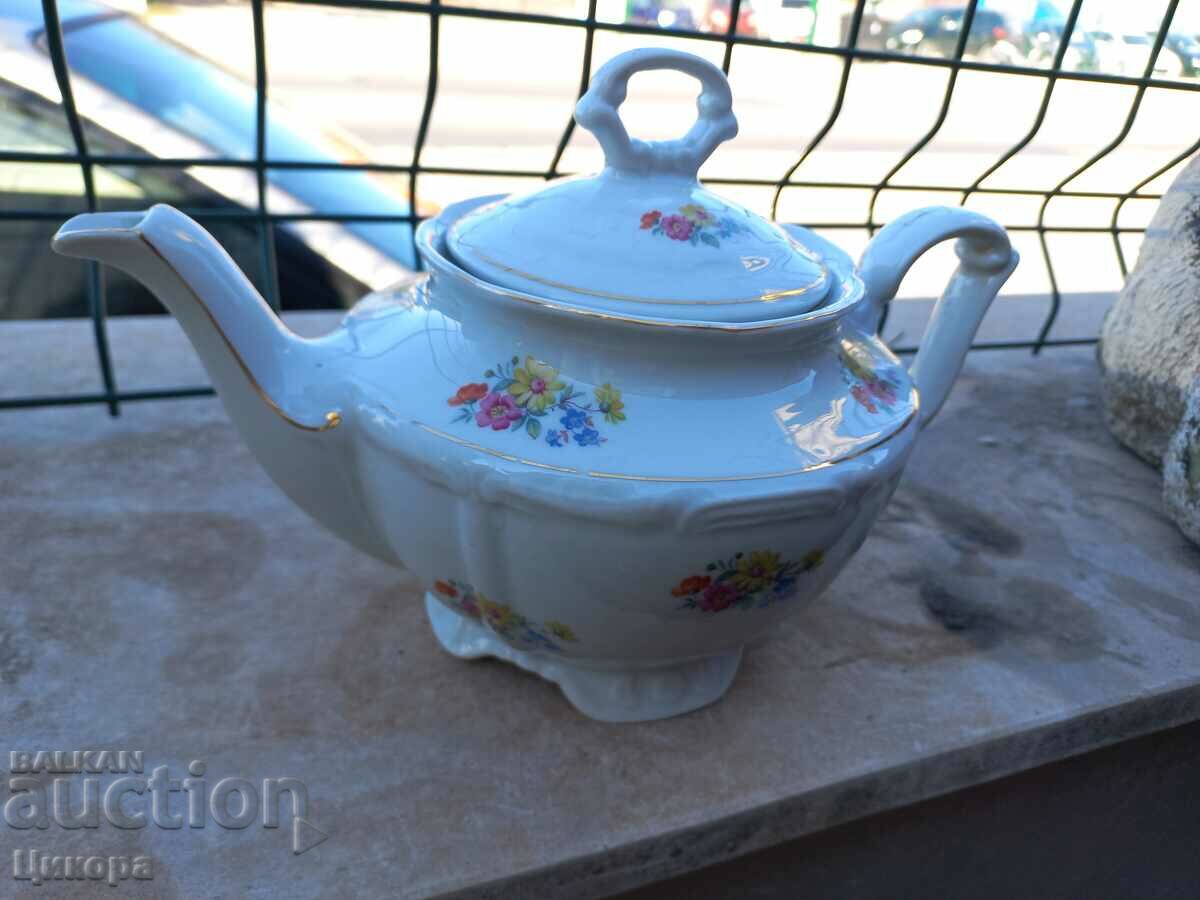 OLD BULGARIAN PORCELAIN KETTLE