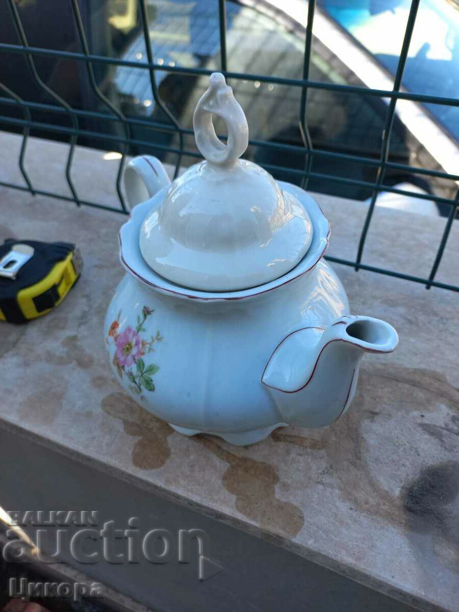 OLD BULGARIAN PORCELAIN KETTLE with price 40.00 BGN | € 20.45 OLD BULGARIAN PORCELAIN KETTLE with price 40.00 BGN | € 20.45
