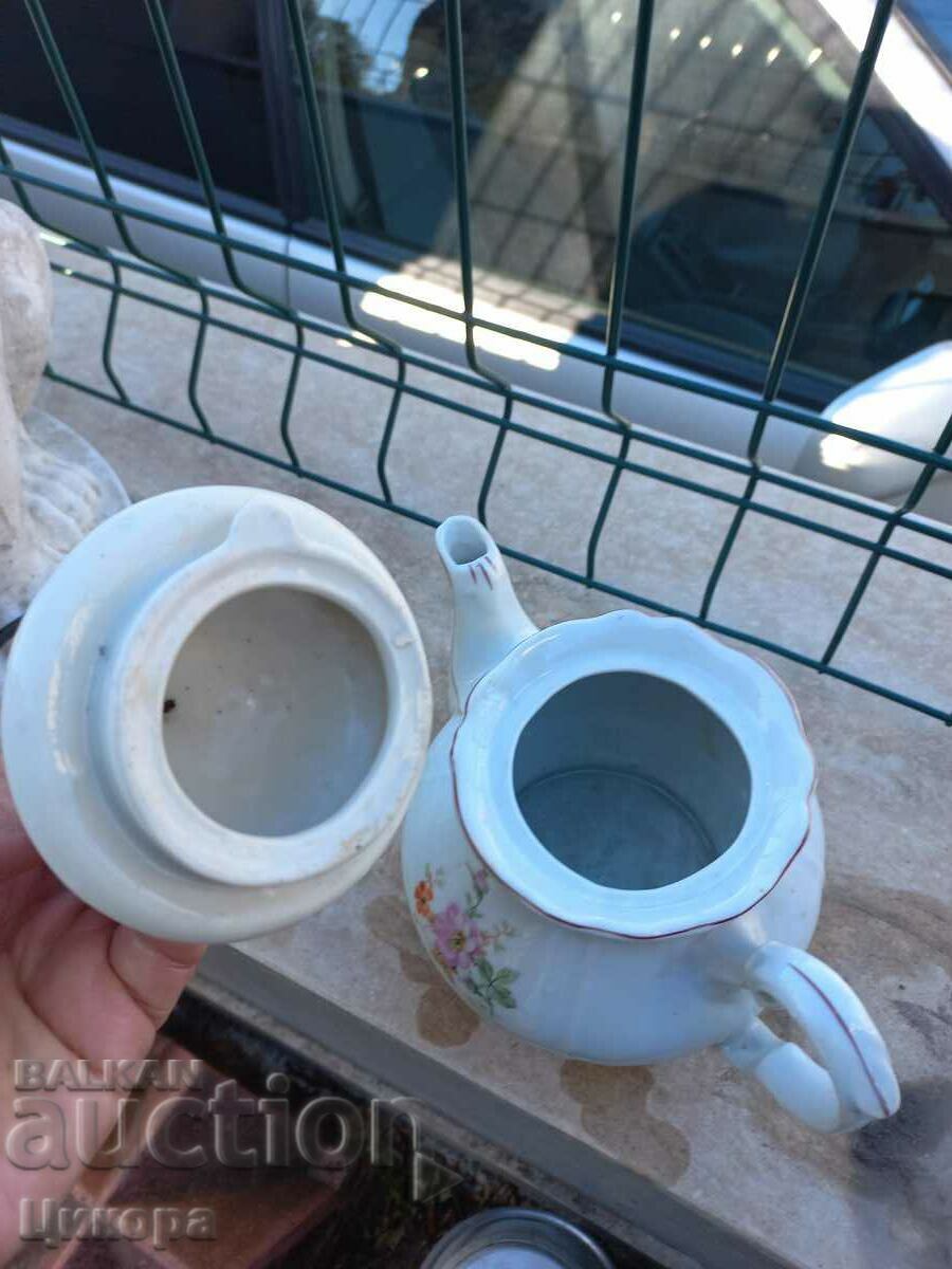 OLD BULGARIAN PORCELAIN KETTLE - 5 OLD BULGARIAN PORCELAIN KETTLE - 5