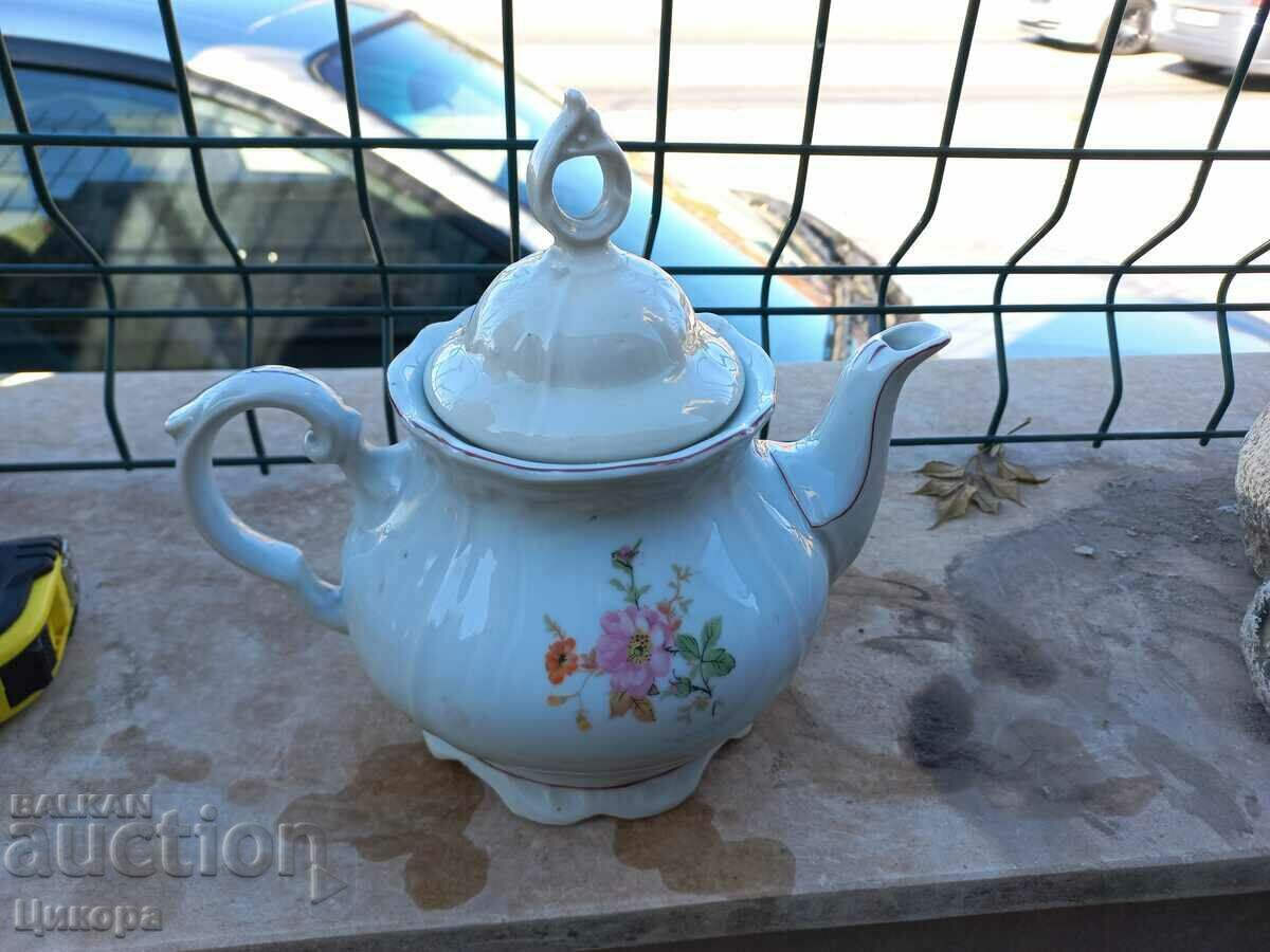 OLD BULGARIAN PORCELAIN KETTLE