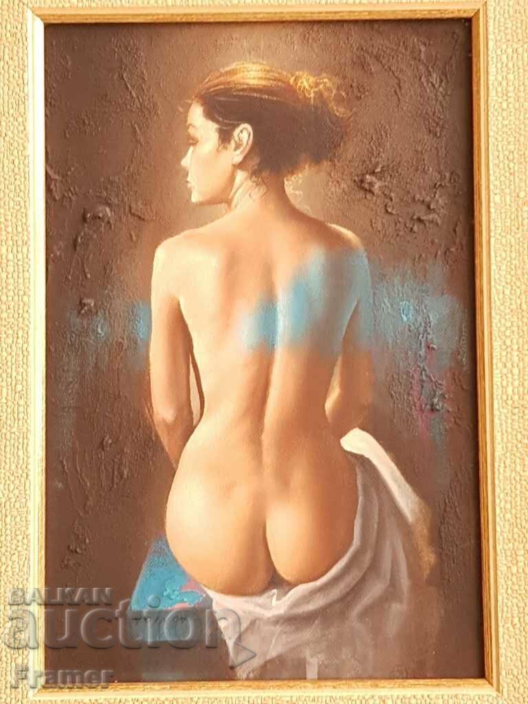 Dimitar Voinov son The Muse oil paints ORIGINAL with price 2750.00 BGN | € 1406.05