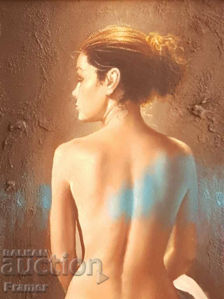 Delivery of Dimitar Voinov son The Muse oil paints ORIGINAL