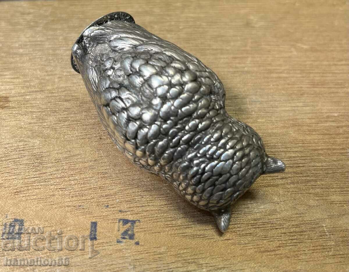 Παλιά ασημένια αλατιέρα, κουκουβάγια με τιμή 260.00 BGN | € 132.94 Παλιά ασημένια αλατιέρα, κουκουβάγια με τιμή 260.00 BGN | € 132.94