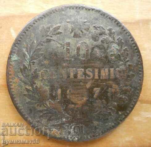 10 Centesimi 1907 - Ιταλία