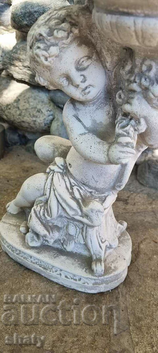 Delivery of Old sculpture. Antique figure