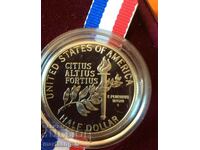 1/2 Dollar 1992 USA Olympics UNC PROOF 30.6g Silver