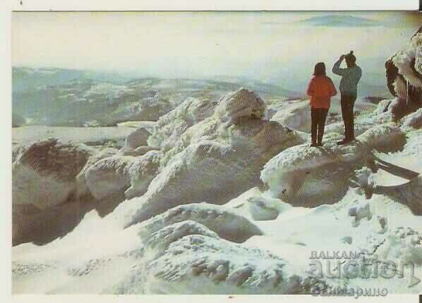 Map Bulgaria Sofia Vitosha View of Cherni Vrah towards Rila*